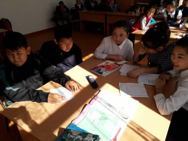 5,6,7 сыныптар арасында топтық «Полиглот» атты сайыс 