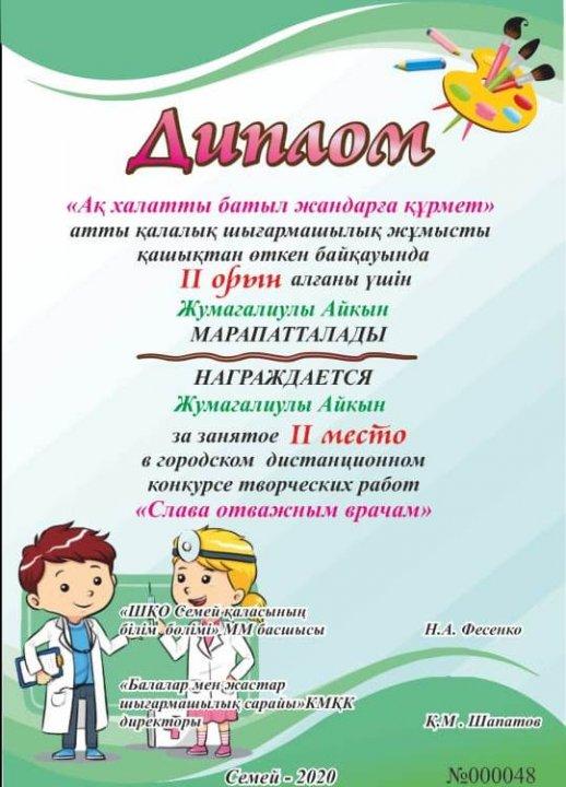 Қалалық шығармашылық жұмыс